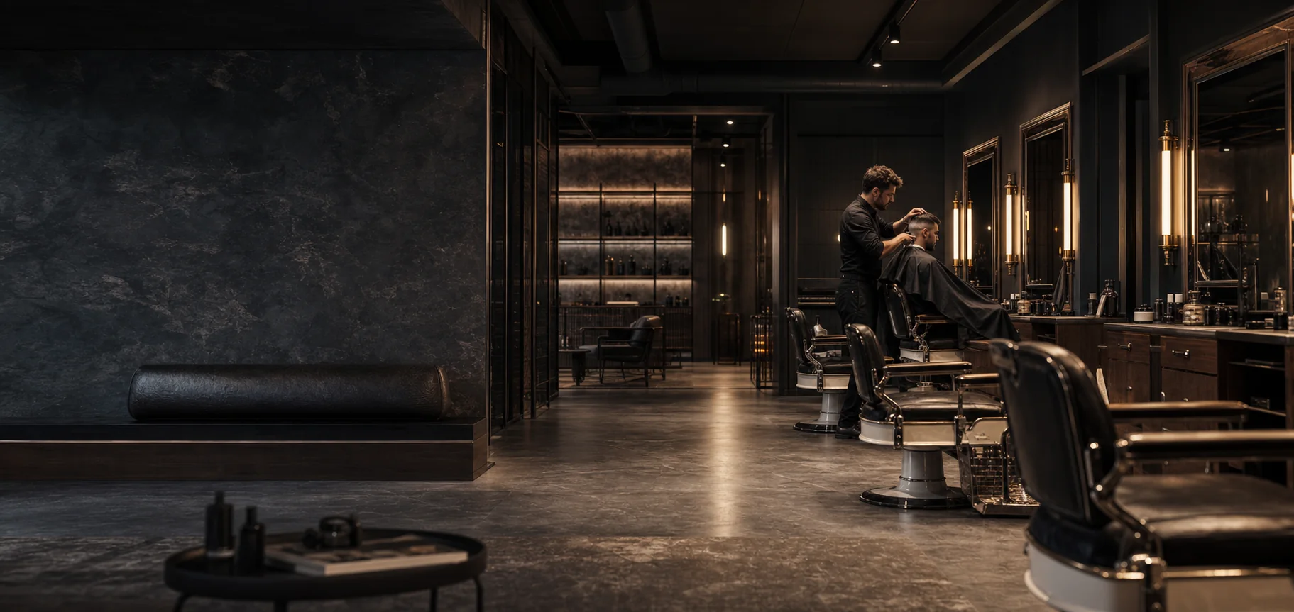Fiktives Atelier Neun Barber Studio